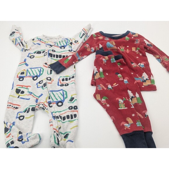 Baby Toddler Pajamas Lot of 4 Zip-Up One Piece Sleepers Carter’s Sizes 6M-2T - Picture 2 of 7